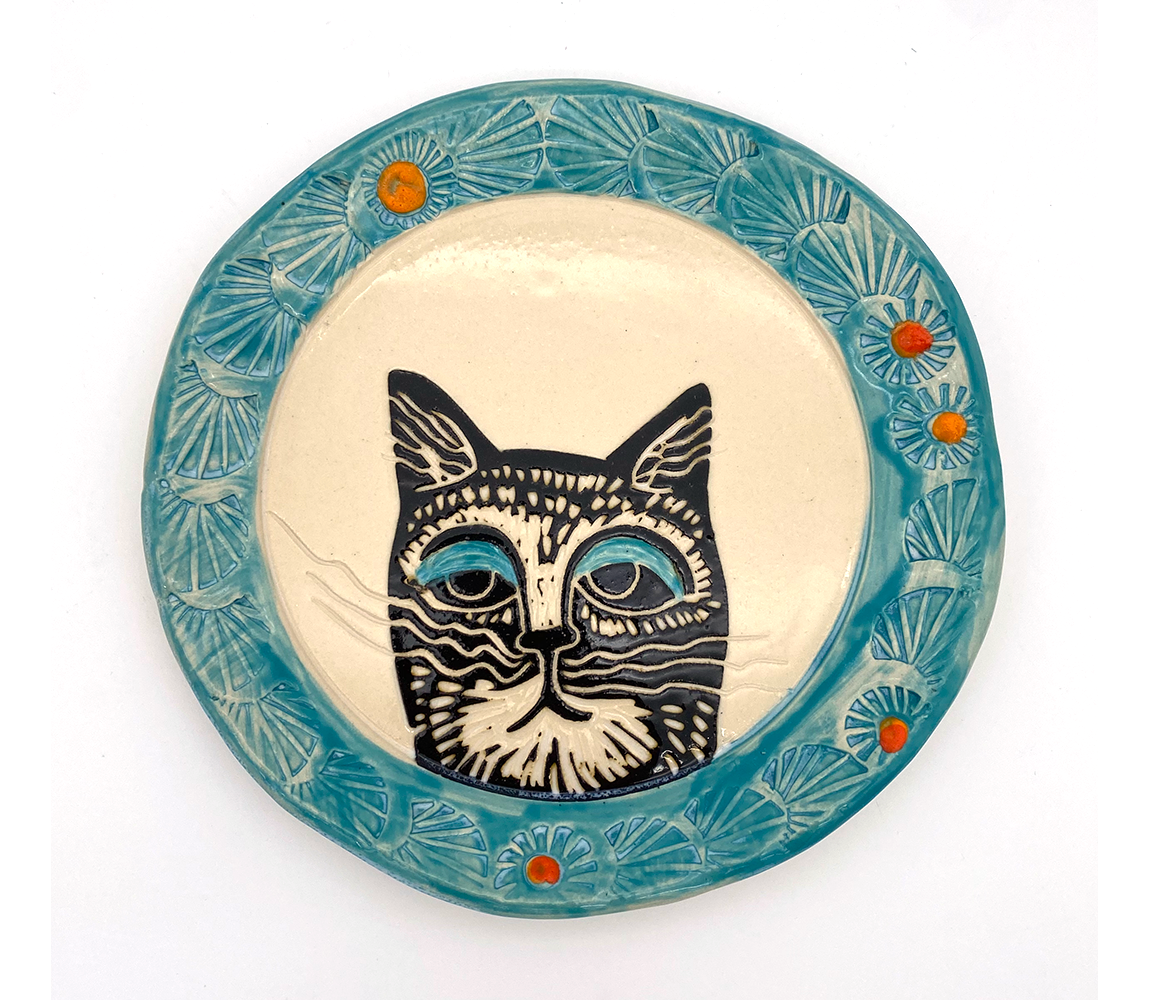 "Cat Plate 1" - Julia Janeway